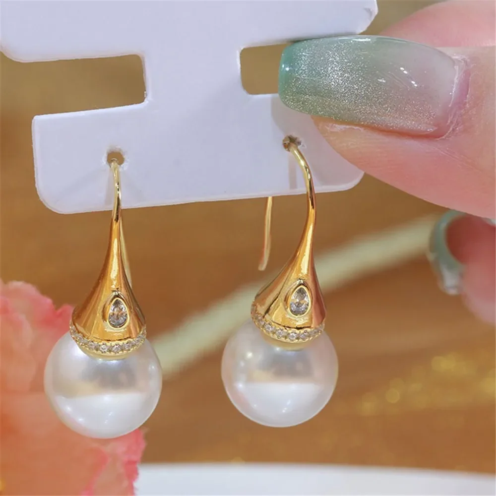 S925 Sterling Silver Pearl Earring Settings DIY Jewelry Making Supplies Blank Earring Posts for Handcrafted Accessories No Pearl