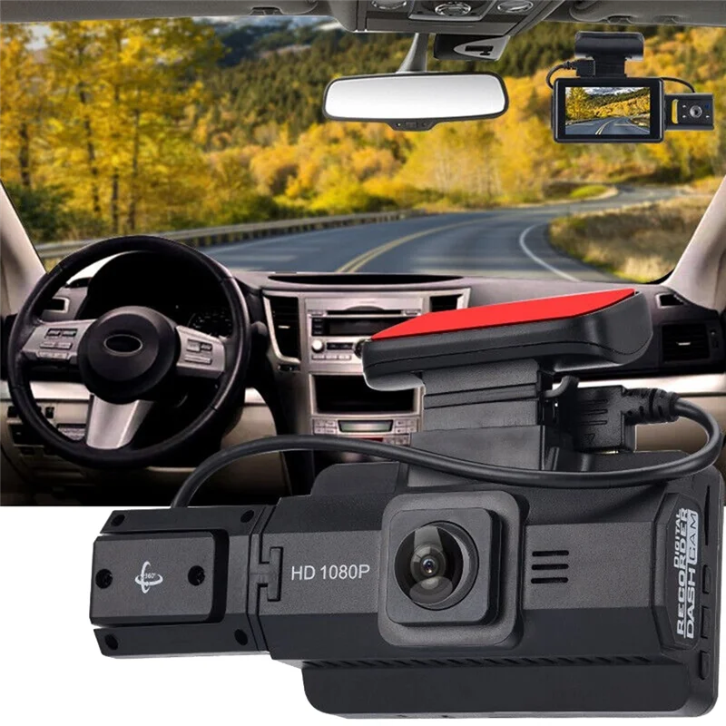 A88 Car Front Car Rotatable Car Camera Video Recorder Car Recorder Night Vision Dual Lens Universal Models