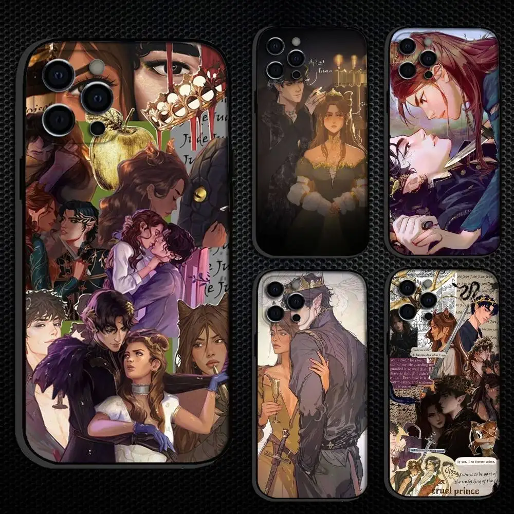

The C-Cruel Prince Jude And Cardan Phone Case For iPhone 16,15,14,13,12,11 Plus,Pro Max, Others Soft Black Cover