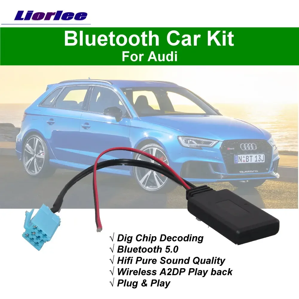 

Автомобильный комплект Bluetooth A3/A3L/A4L/A6L/Q2L BT Music 8-контактный интерфейс Беспроводной адаптер A2DP Кабель Электронные аксессуары