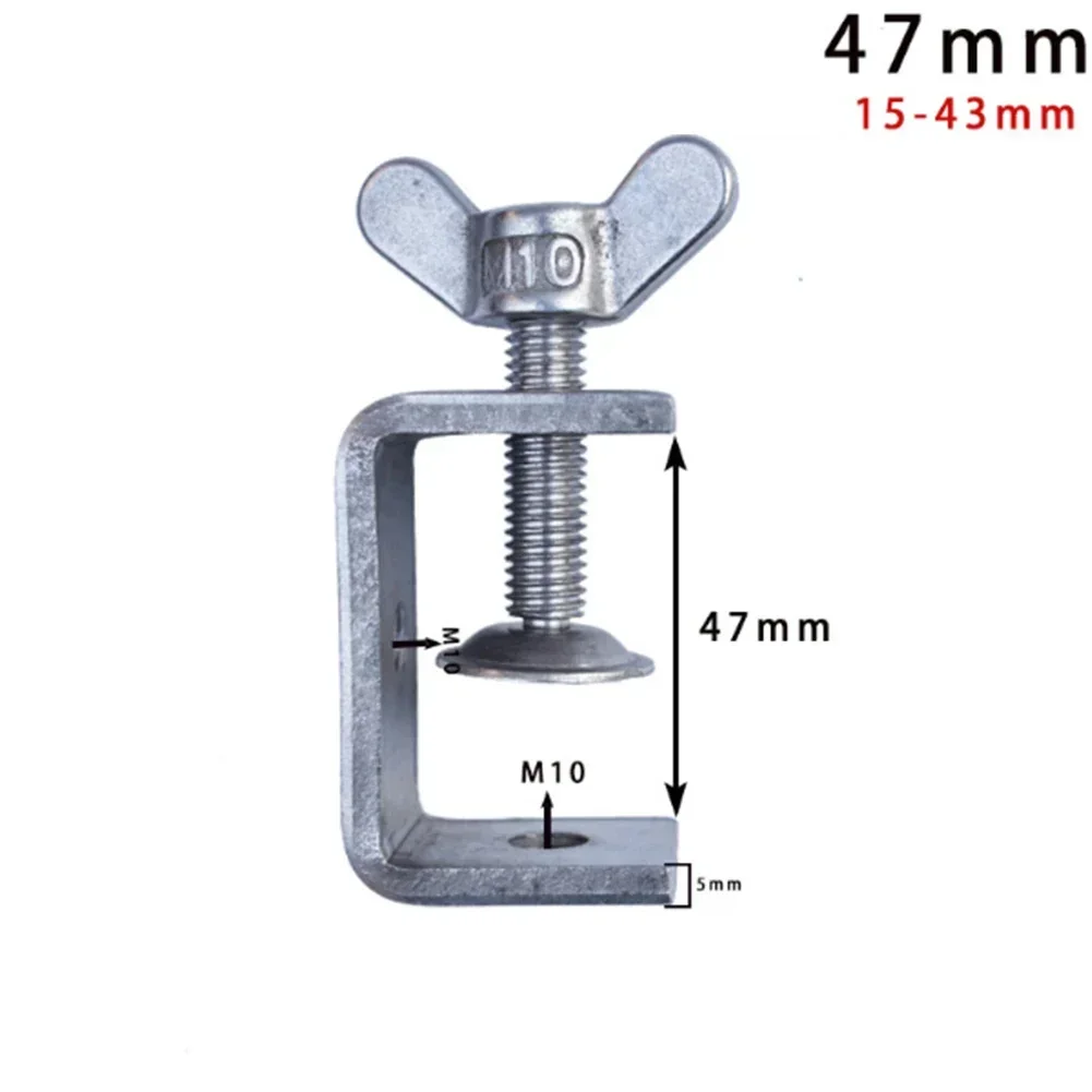 Stainless Steel C Clamps Jaw Small Desk Clamp Rust Proof Resistant For Welding And Construction Works