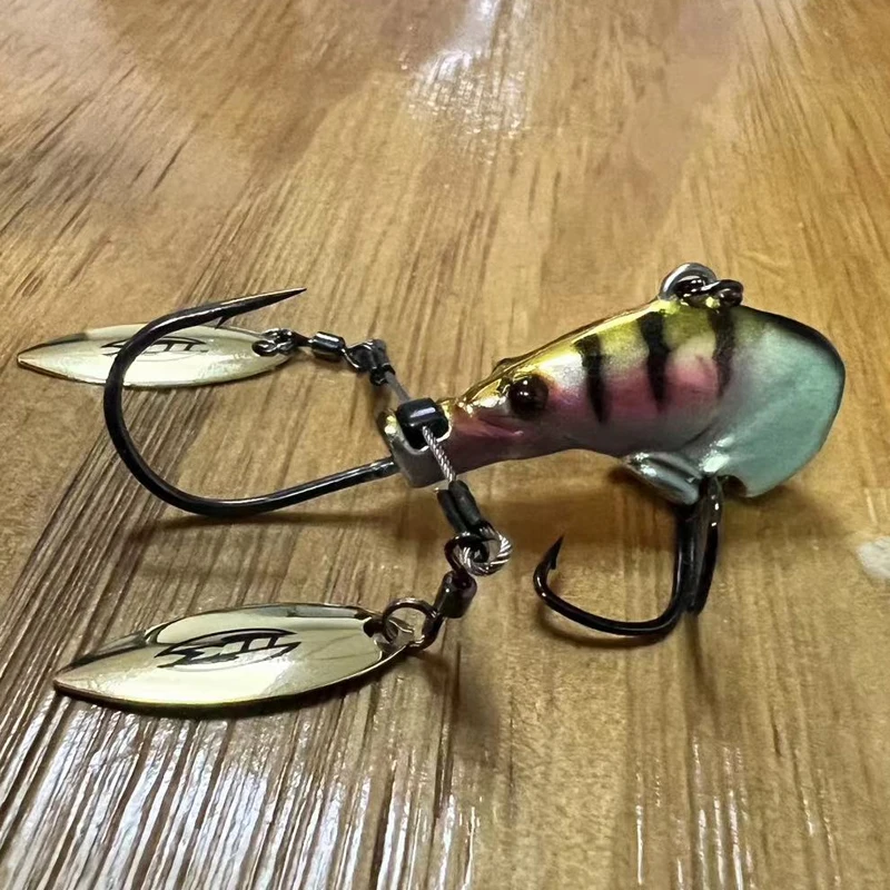 

Japan IMAKATSU Metal Luya Sequins VIB Fake Bait METAL CRAW SPIN Perch Black Pit Competitive Bait