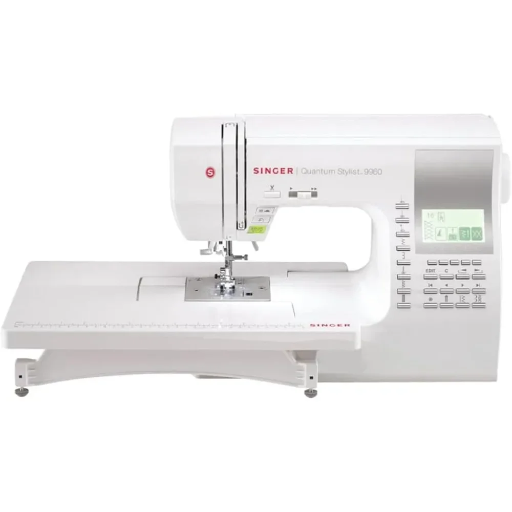 

Computerized Sewing Quilting Machine with Extension Table Accessory Kit | 600 built-in stitches Lettering Full Metal Frame