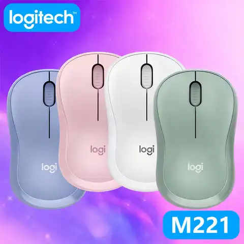 Logitech M221 Silent Wireless Mouse, 2.4GHz Wireless, High Precision, 18-Month Battery, Compatible with Desktop/PC/Windows