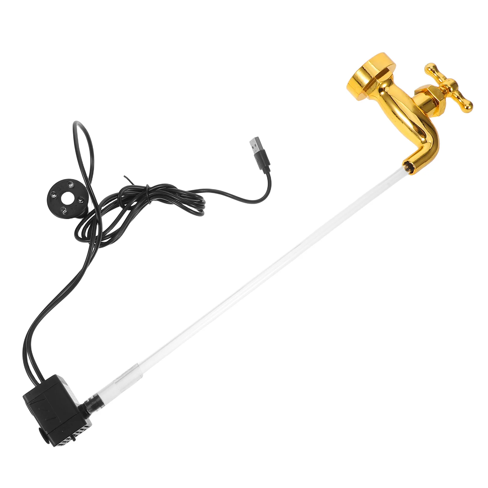 

Hanging Faucet Ornaments Fountain Spout Desktop Water Decorative Flowing Invisible Floating Outdoor Fountains