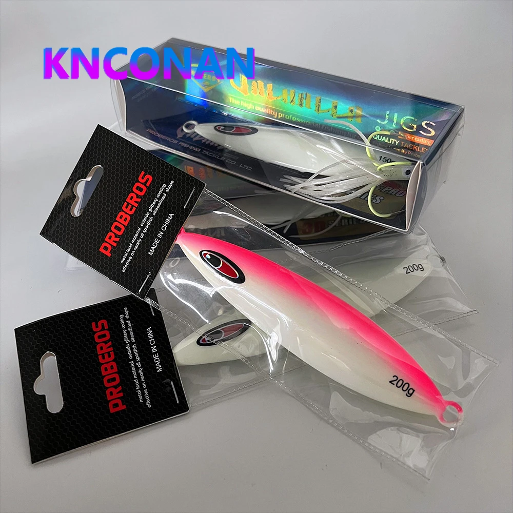 

Fast sinking Slow Metal Jig 200G 300G luminous Artificial Bait Deep Sea Fishing Lure Casting Jigging Spoon Fish Fishing Tackle