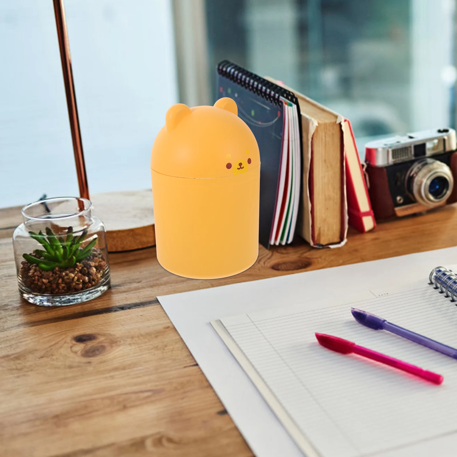 

Desktop Trash Can Trashcan Waste Basket for Bedroom Small Wastebasket Cute Kids Bin Garbage