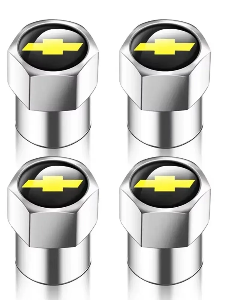 4 unids/set tapas de válvula de neumático sello de goma de Metal Premium apto para Chevrolet Silverado Impala Malibu Equinox Cruze Camaro Blazer Aveo