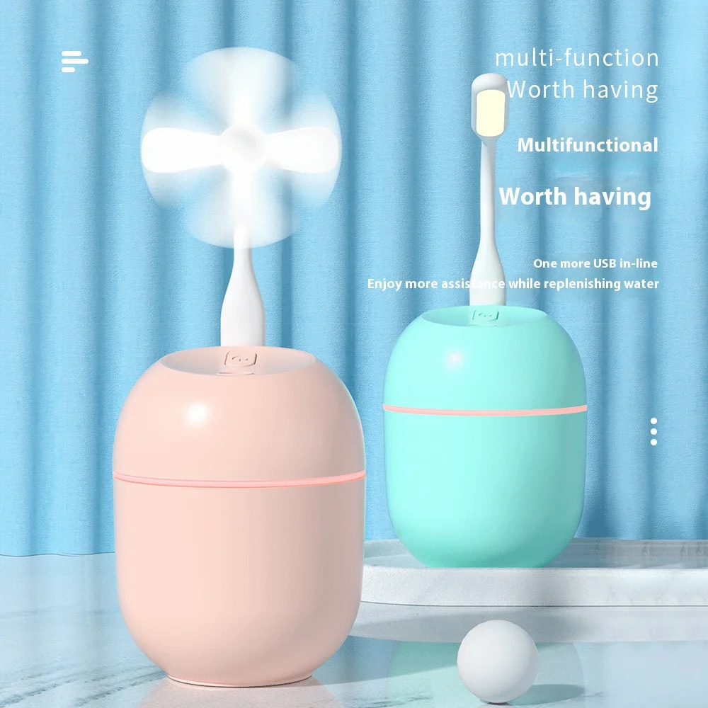 

Portable USB Ultrasonic Air Humidifier Essential Oil Diffuser Car Purifier Aroma Anion Mist Maker with LED Lamp Romantic Light