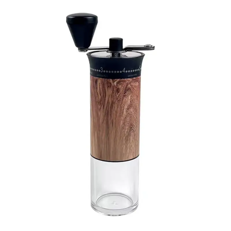 

Ручная кофемолка с 56 передачами, портативная кофемолка для кофейных зерен, кривошипная ручка из нержавеющей стали, кофейные инструменты, керамический сердечник, кухонный инструмент