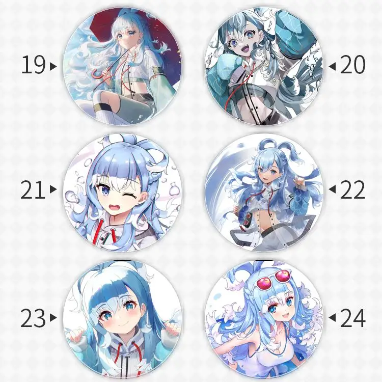 Kobo Kanaeru شارة بروش ، Vtuber الظاهري YouTuber ، مرساة الأجهزة الطرفية ، دبوس الملحقات ، على ظهره الديكور ، التلبيب ، حقيبة مدرسية