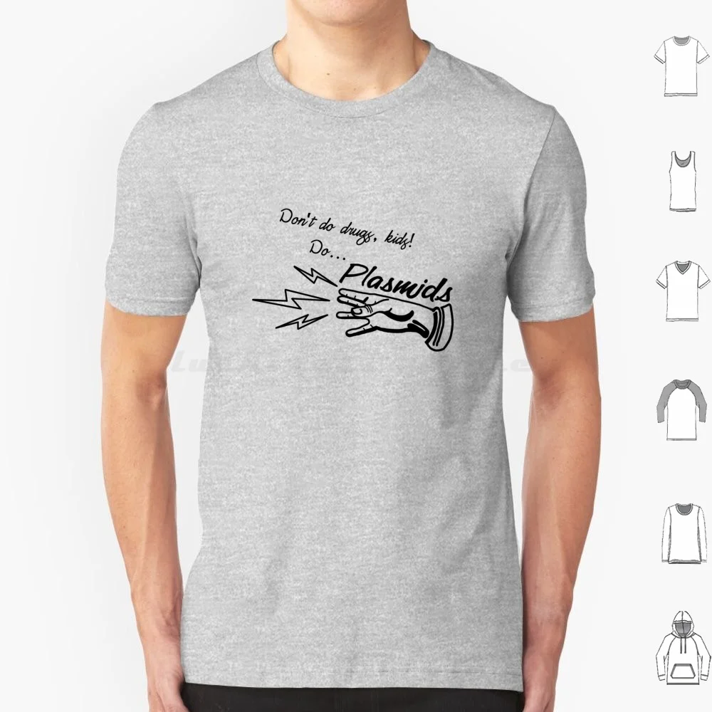 Ne faites pas des médicaments, les enfants! Faites... Plasmides! (Noir) t-shirt grande taille 100% coton jeu ordinateur jeu Rapture jeu Nerd