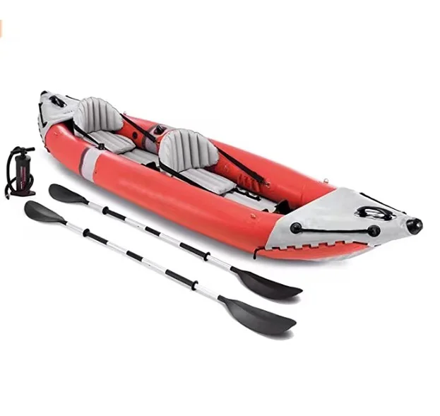 Professional Single Seat Inflatable Kayak Boat Fishing Kayak Float Canoe Sit Fishing Kayak