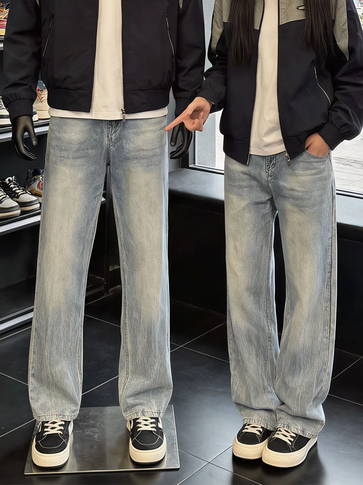 

Мужские джинсы Cleanfit прямого кроя, весенняя коллекция, в американском стиле High Street, с эффектом похудения, из денима с эффектом потертости