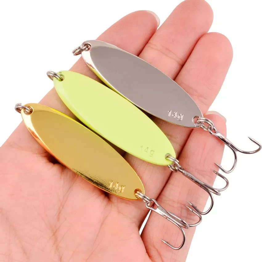 7g 10g 14g 21g 28g Metal Spinner Spoon Trout Fishing Lure Hard Bait Paillette Artificial Bait Small Hard Sequins Spinner Lures