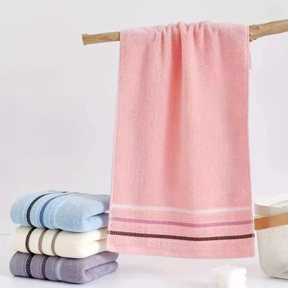 1pc Thick Cotton Face Towels - Super Absorbent Soft Hand Towels for Bathroom & Kitchen, Perfect for Gifts & Daily Use