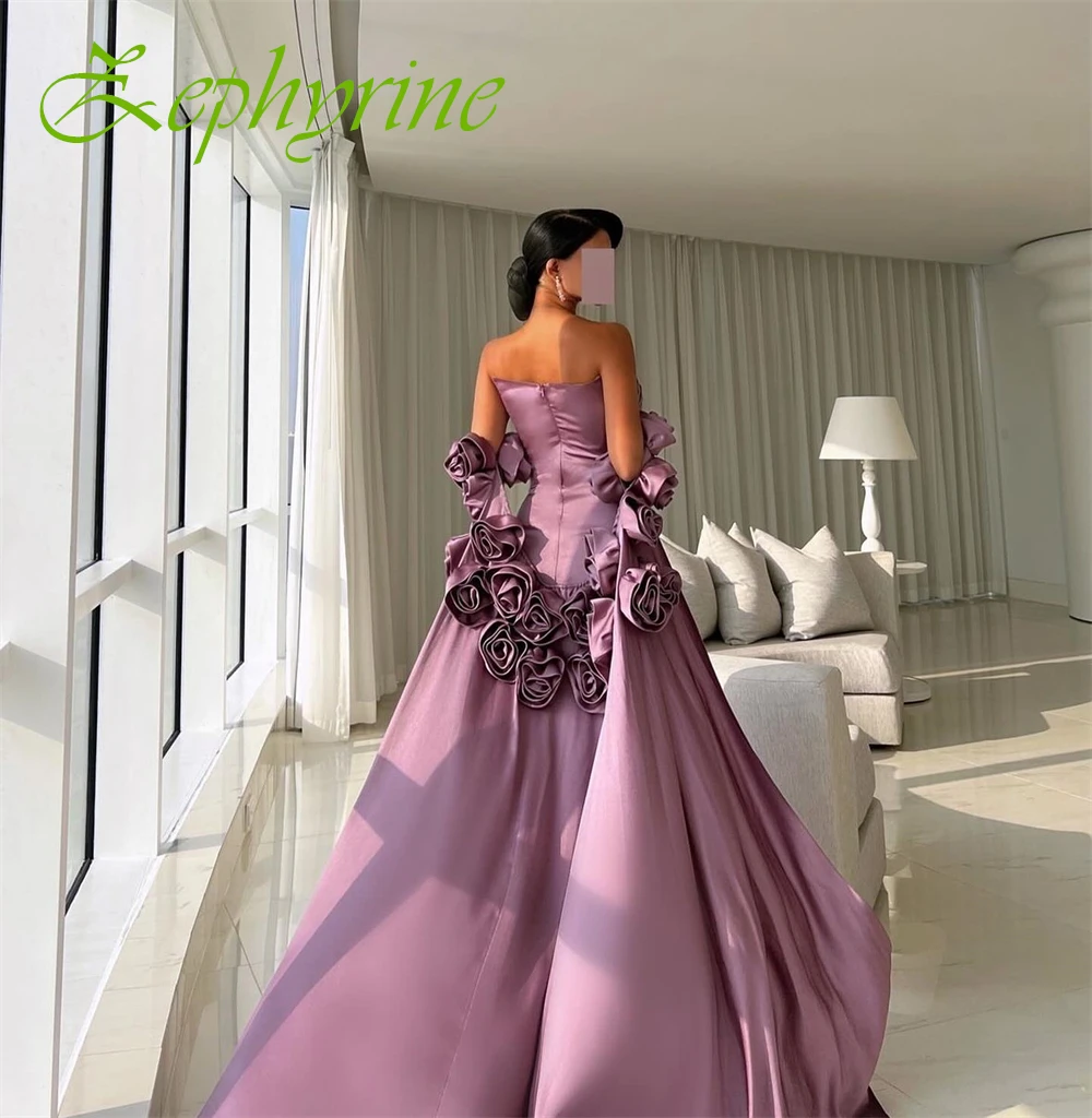 Robe de soirée personnalisée sans bretelles avec traîne chapelle, Sexy, de haute qualité, robes de soirée de tempérament, robes exquises pour occasions spéciales