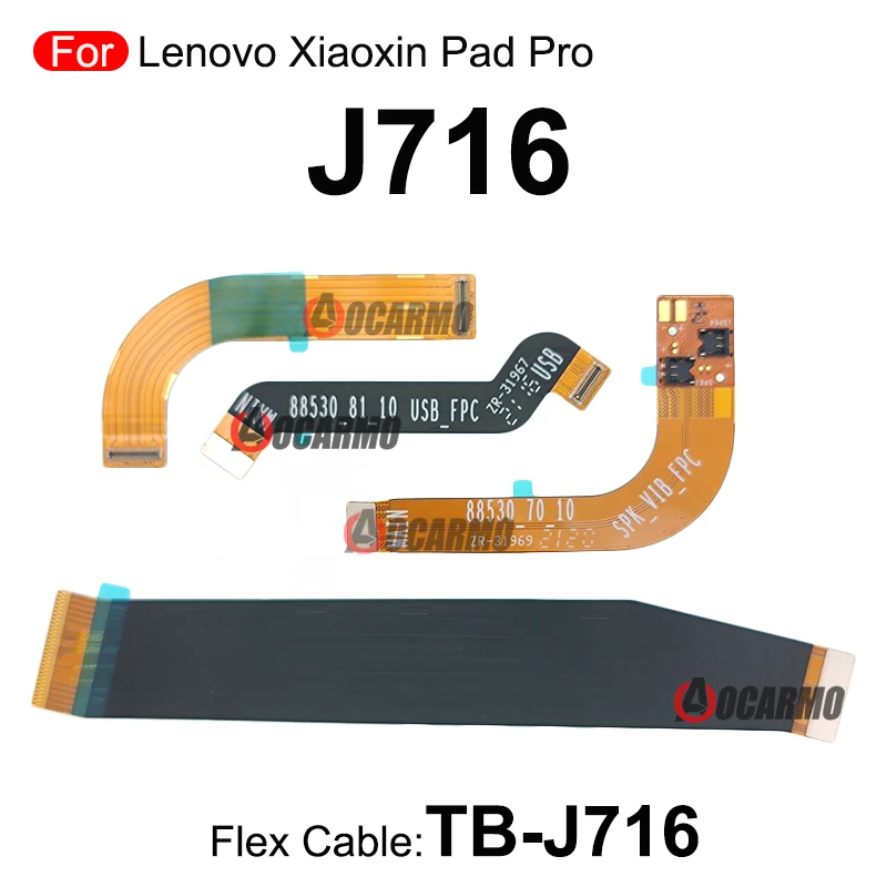 Câble flexible de connexion d'écran LCD pour Lenovo Xiaoxin Pad Pro, carte mère J716, connecteur SD, haut-parleur Epiand, remplacement de la carte mère