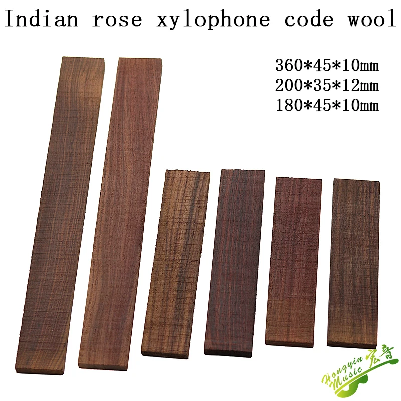 High Quality Indian Rose Material For Guitar Bridge Handmade Guitar Accessories Raw Materials 360*45*10mm