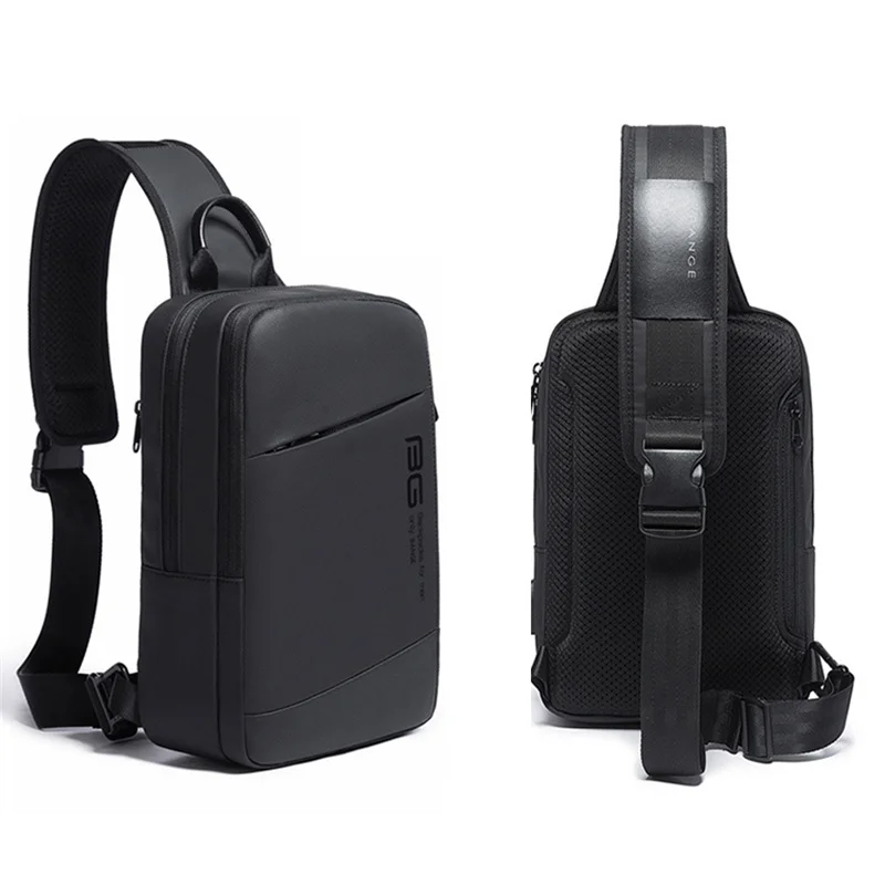 BANGE One Shoulder Bag Travel Leisure Messenger Shoulder Bag Men And Women With The Same Chest Bag USB Charging Bag