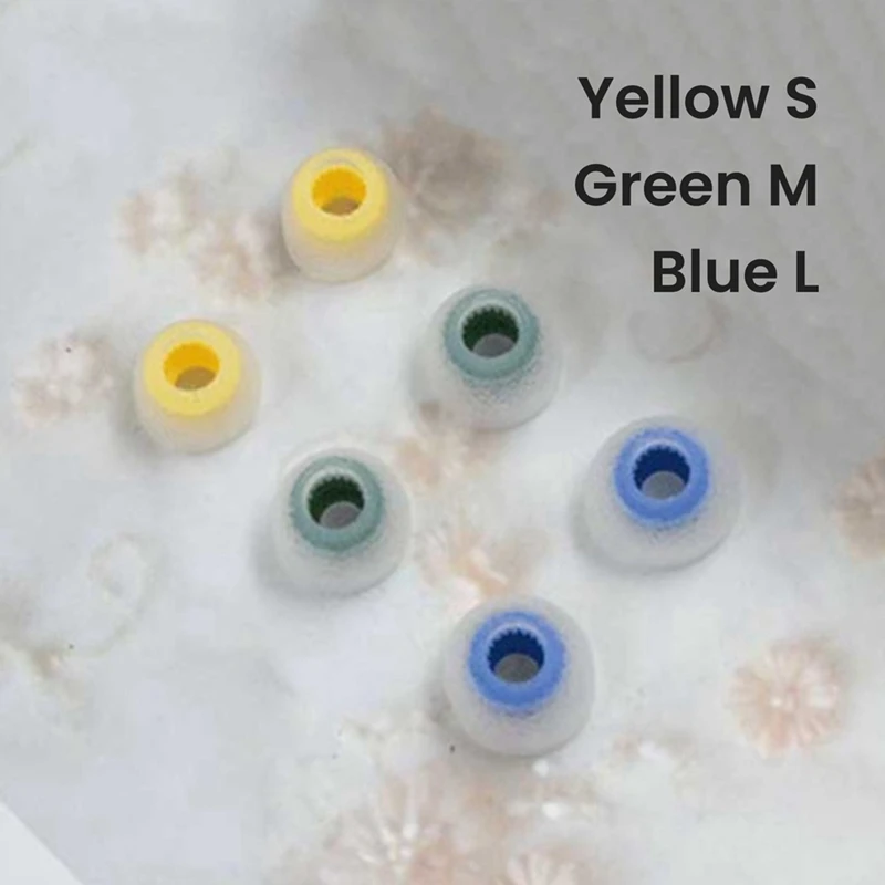 

Силиконовые насадки для наушников с узкими отверстиями, насадки для наушников для русского музыканта, матовая текстура, 3 пары (S/L/M)