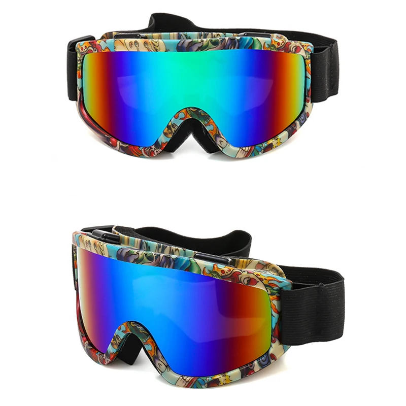 Ski Goggles Winter Anti-Fog Snowboard Skiing Glasses Outdoor Sport Snow Snowboard Goggle Motorcycle Windproof Camouflage Goggles