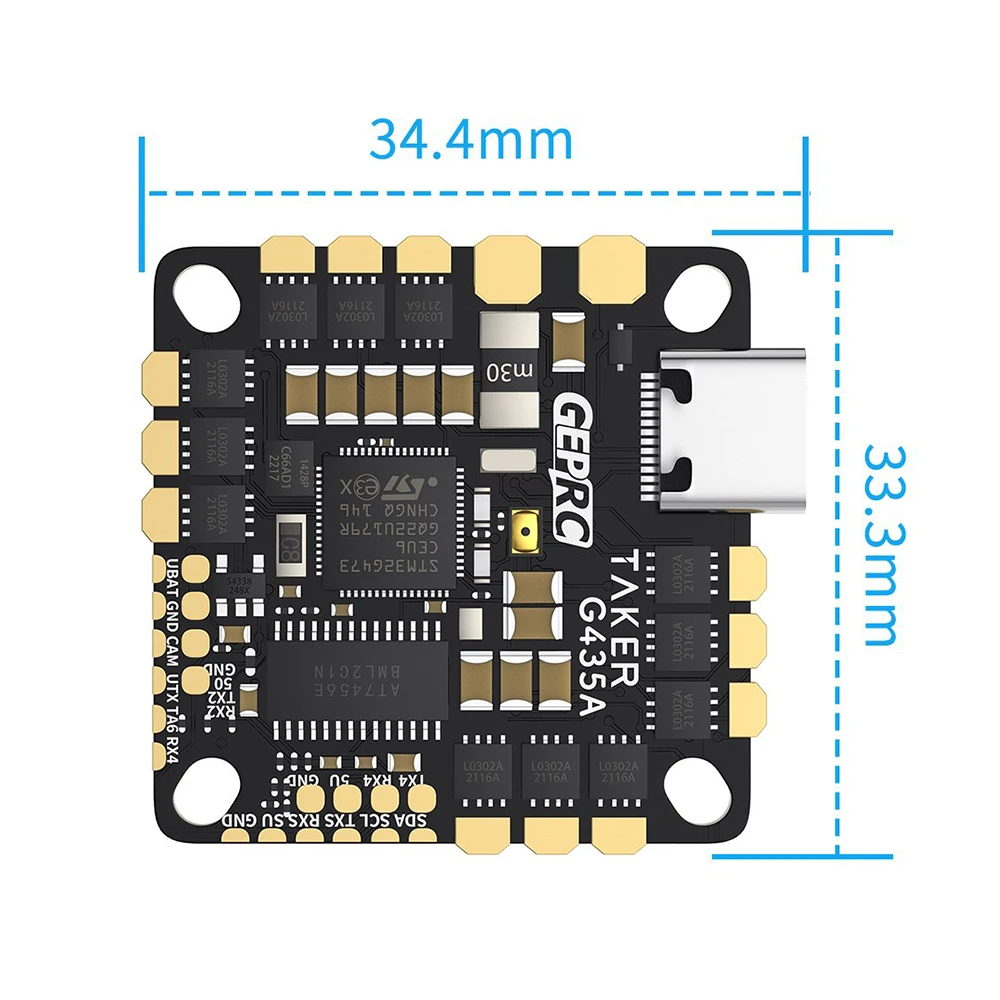 

GEPRC TAKER G4 AIO 35A Flight Controller and ESC Combo for Precision FPV Drone Control