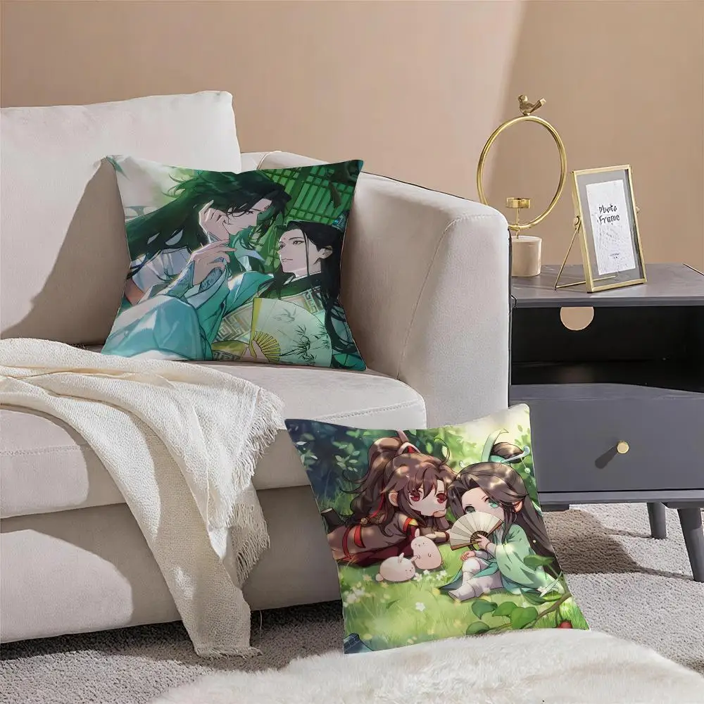 S-Scum Villains Self-Saving System Cushion Cover Throw Pillow Cover Hidden Button Durable Polyester Chair Cushion