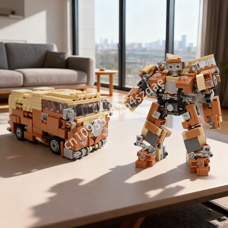 

469 шт. MOC Wheeljack трансформирующий робот Rise The Beasts модель здания Рождественский подарок блоки DIY игрушки творческое образование дети