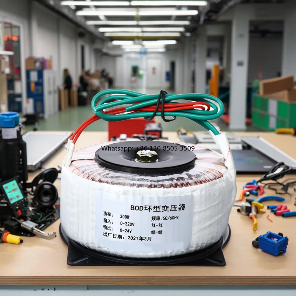 Wholesale 1000W-5000W Chinese Isolation Toroidal Step Transformer 2000W Audio Amplification Transformer 220V Input 24V Copper