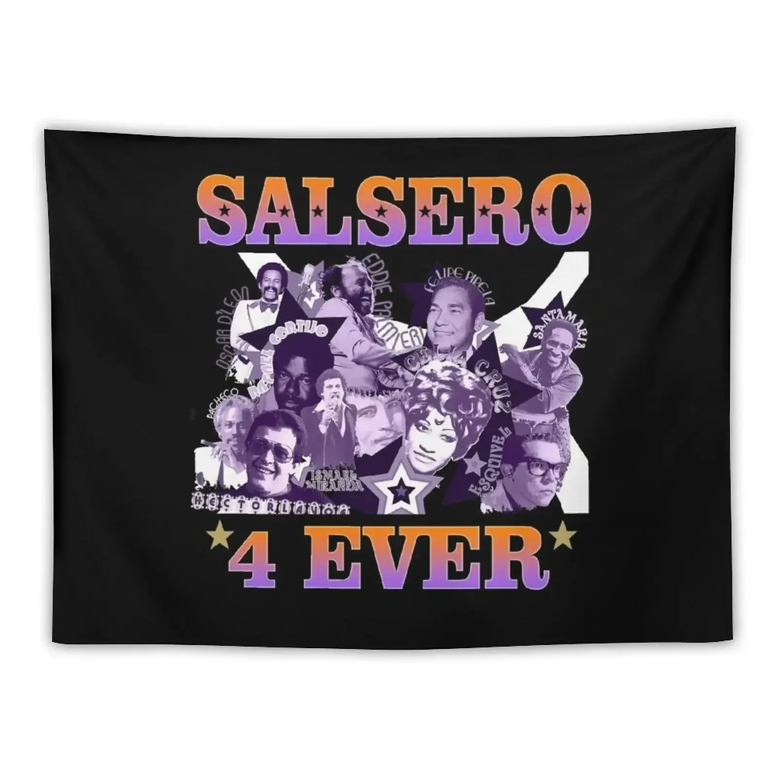 Salsero 4 Ever Salsa Fania All Stars Celia Cruz Tapestry Bedrooms Decorations Kawaii Room Decor Tapestry