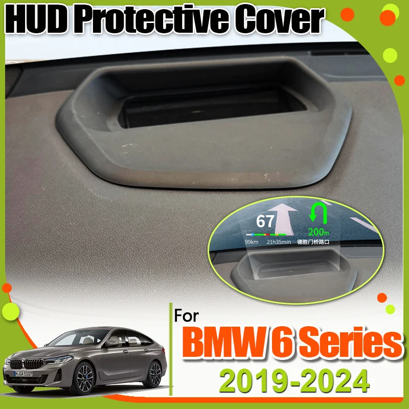 

For BMW 6 Series G32 GT 2019~2024 Accesories Car HUD Protective Cover Head-Up Display Dust Cover Frame Modification Accessories