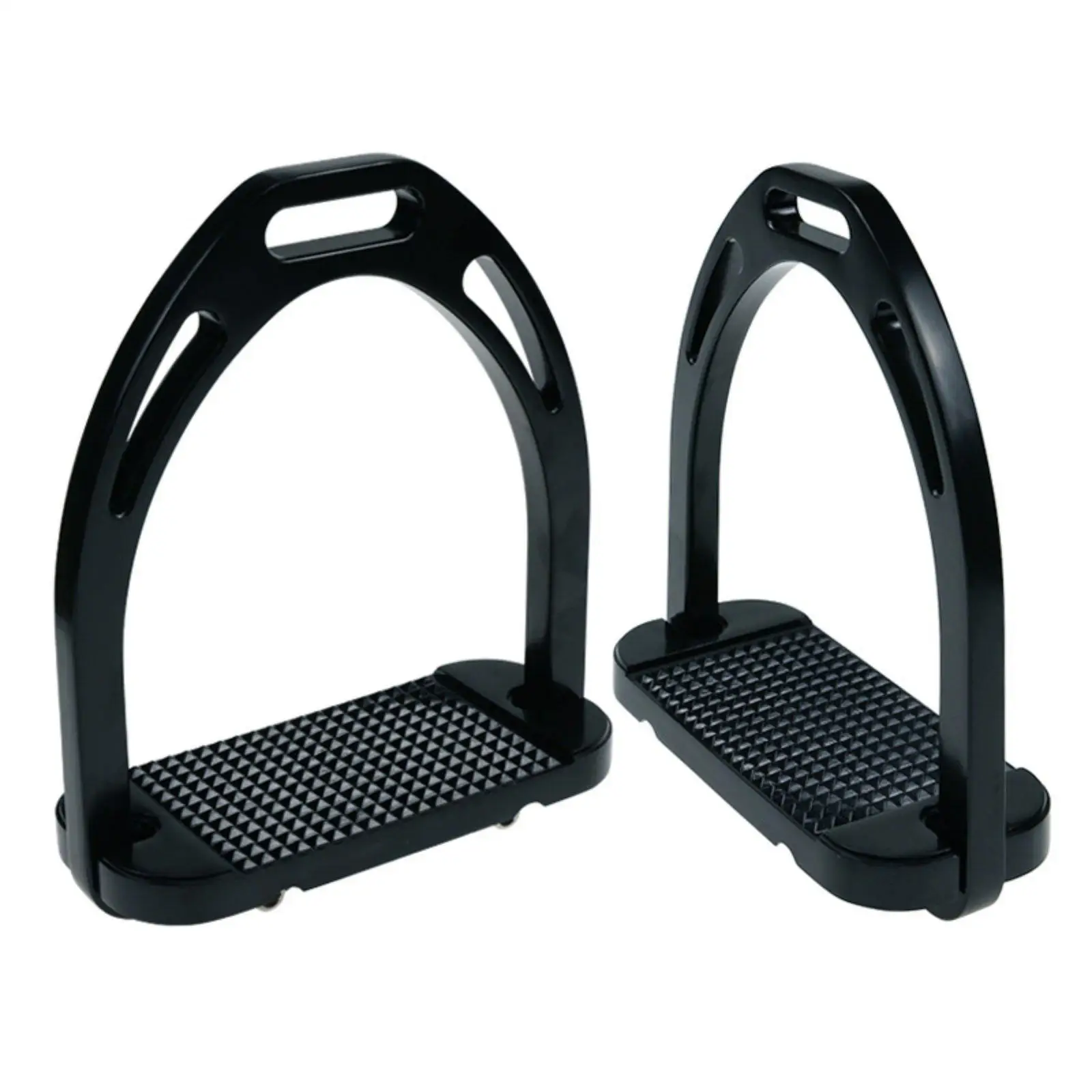 120 Mm Stirrup Polished Surface Aluminum Riding Stirrup Colorful Shiny