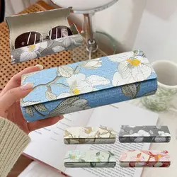 Men Women Portable Glasses Box Holder Chinese Style Embroidery Sunglasses Bag Reading Eyewear Case Myopia Glasses Case