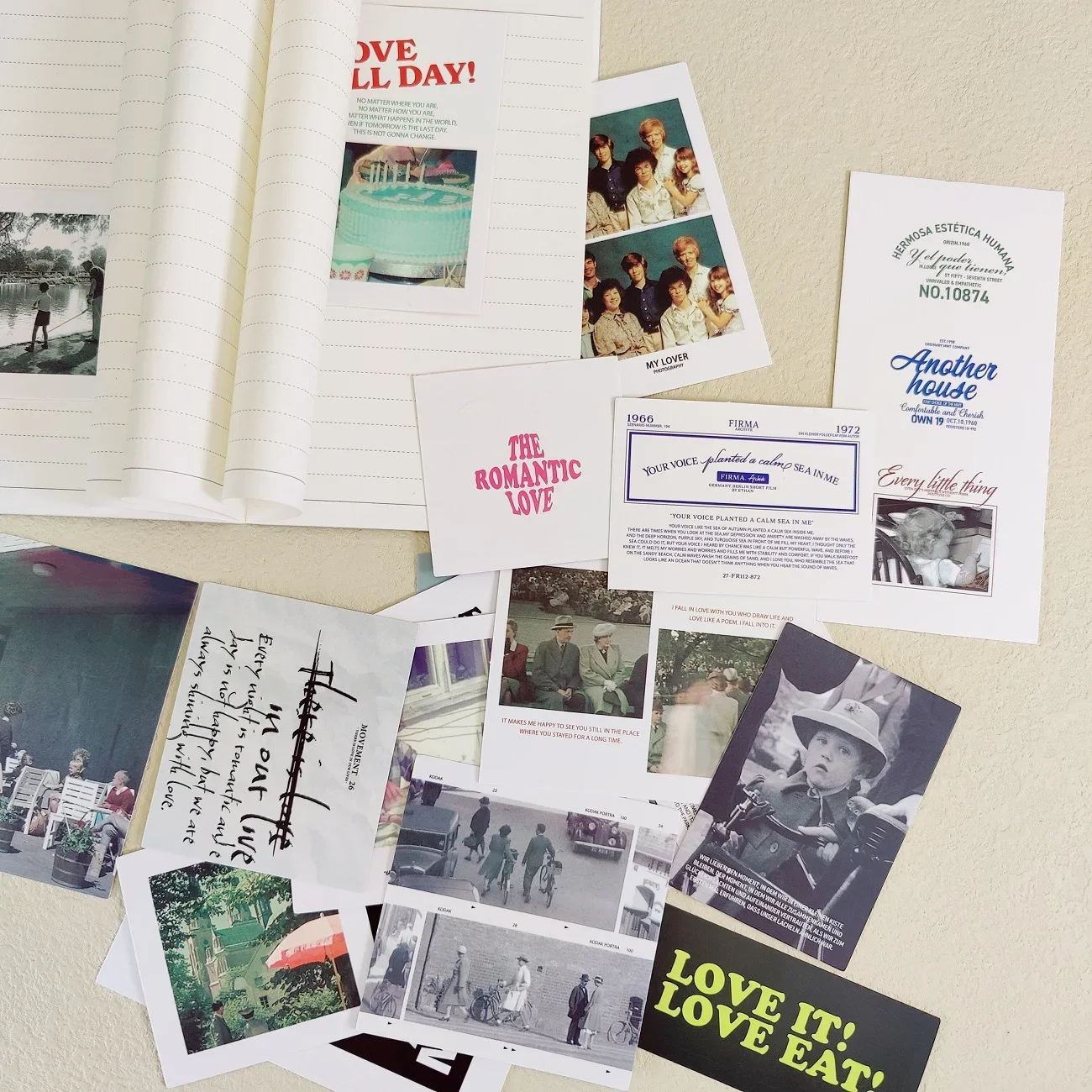 شخصيات OAB الكورية 202hosil مجلة ذات المناظر الطبيعية الخلابة ريترو سكرابوكينغ ملصق المواد التصوير ملصق حزمة الحرف اليدوية