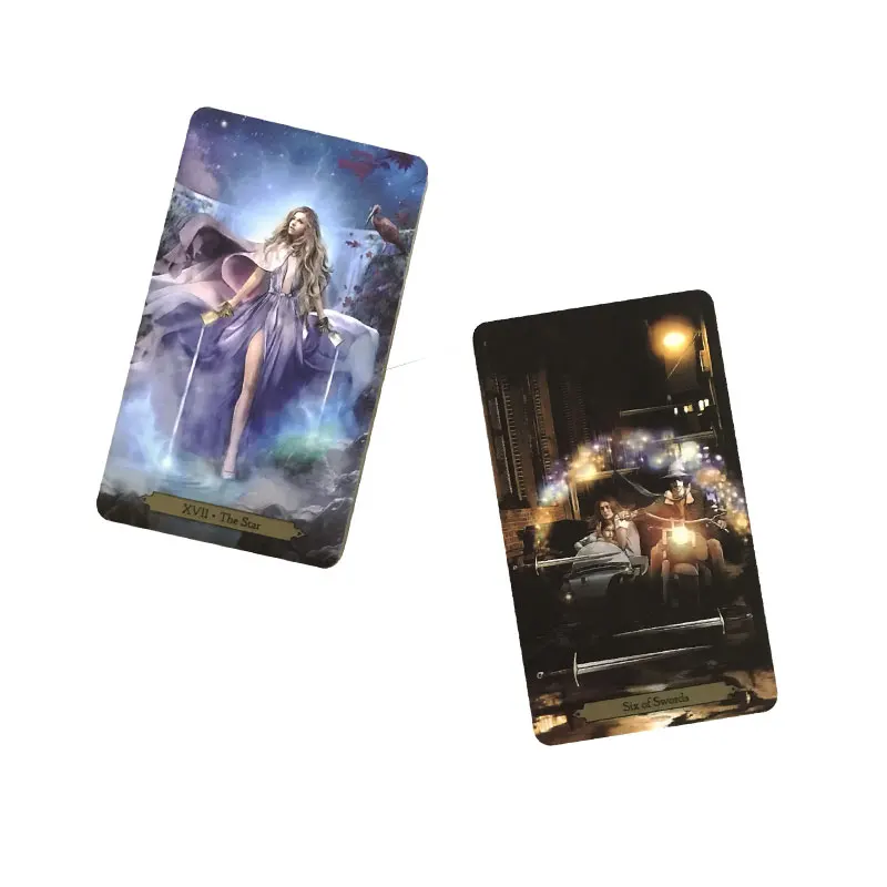 Hot sales Barbara Wizards Tarot Oracle Tarot Fate Divination Prophecy Card Family Party Game Tarot 78 Card Deck PDF Guide