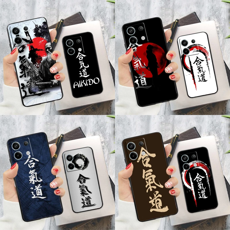 Aikido Japanese Martial Case For Xiaomi Redmi Note 13 12 11 9 10 14 Pro 9S 10S 11S 12S Redmi 13C 10C 12C 14C Cover