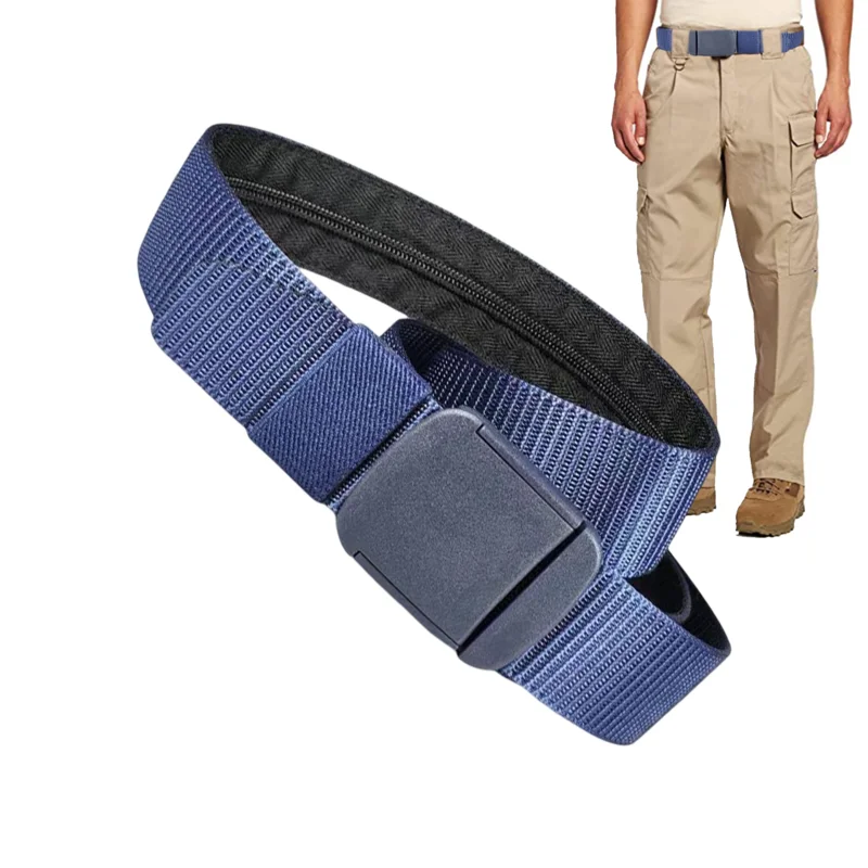 120cm Canvas Travel Cash Anti Theft Waist Belt Waist Packs Pouch Wallet Hiding Money Belt Bag Belt Men Womans Safety Belt