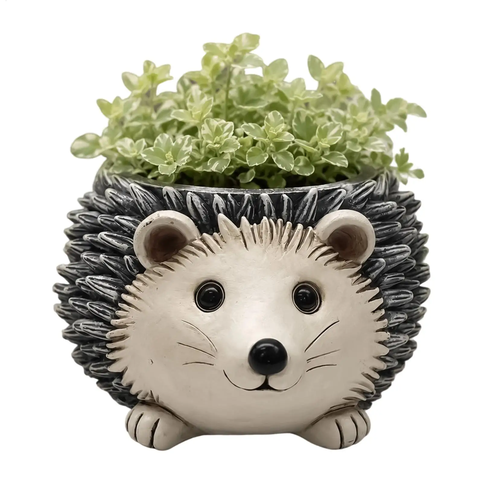 Animal Planter Pot Hedgehog Cactus Flowerpot With Drainage Garden Planter For Outdoor Yard Backyard Courtyard Porch Patio Garden