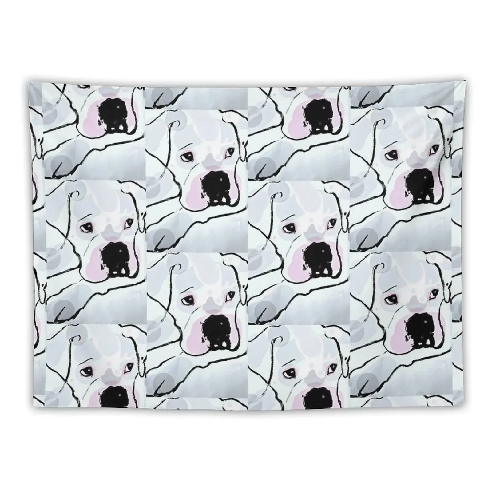 

Жемчужно-белый, белые боксеры, Коллекция Love, гобелены на стену, эстетичный гобелен для комнаты