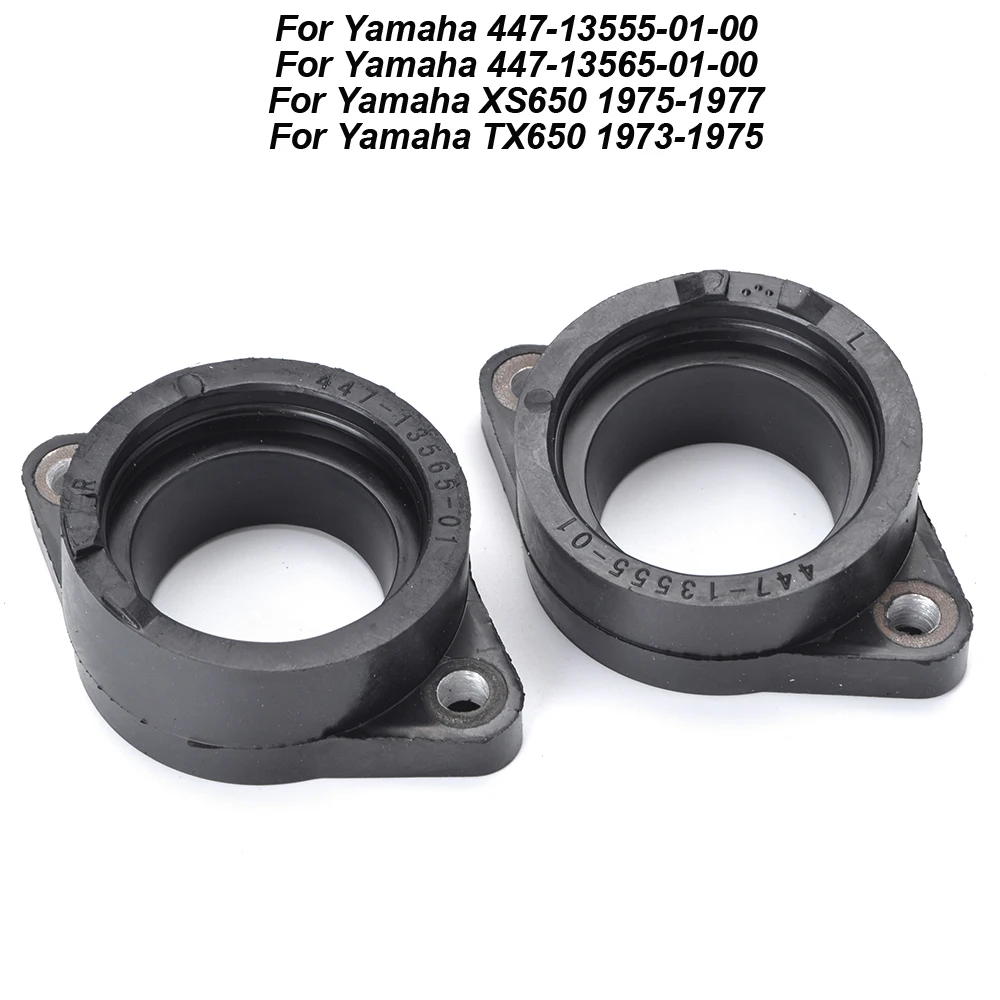 Adaptador de carburador de goma para motocicleta, tubo de entrada para Yamaha XS650 XS 650 1975-1977 TX650 TX 650 1973-1975 447-13555-01-00