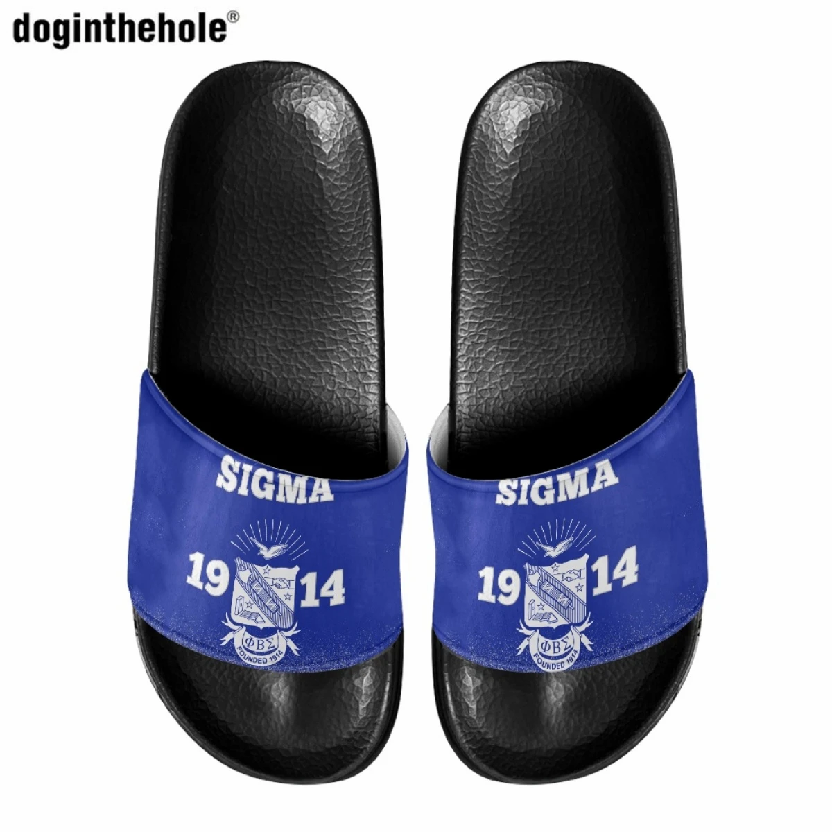 Doginthehole Phi Beta Sigma Summer EVA Slippers for Women Men Home Non-slip Slippers Comfortable Outdoor Beach Wading Sandals