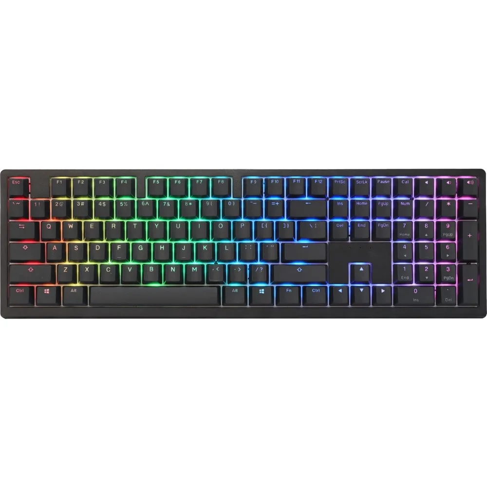 6108 Classic Black Hotswap Bluetooth RGB Mechanical Keyboard with Cherry MX2A Red Switches
