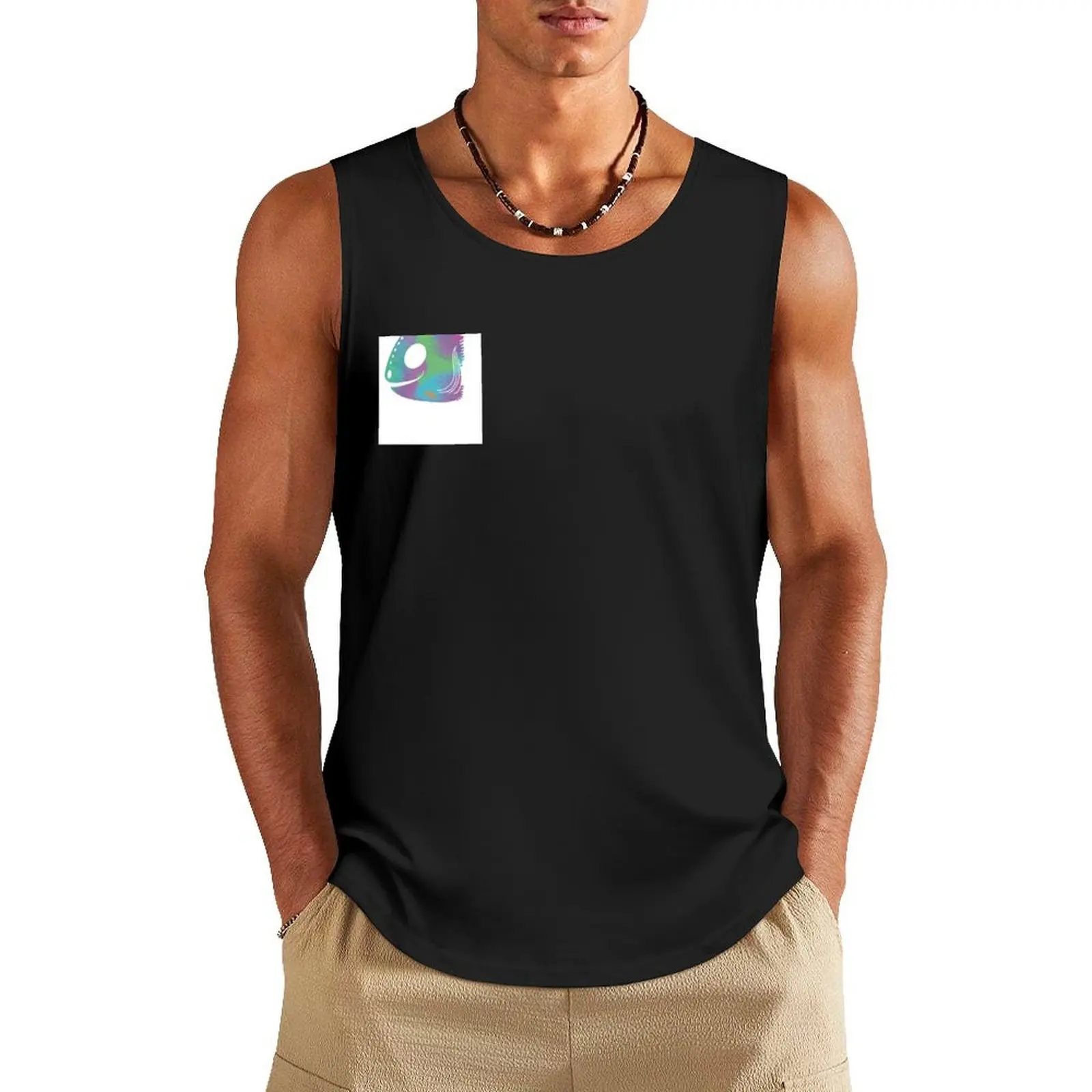 

Fish head Tank Top bodybuilding man gym clothes man fitness gym clothes for man