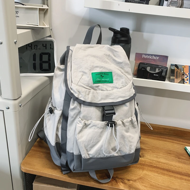 حقيبة ظهر رياضية كاجوال برباط خفيفة الوزن من النايلون وأشرطة قابلة للتعديل وحشوة قابلة للتنفس لحقيبة أمتعة السفر في الهواء الطلق