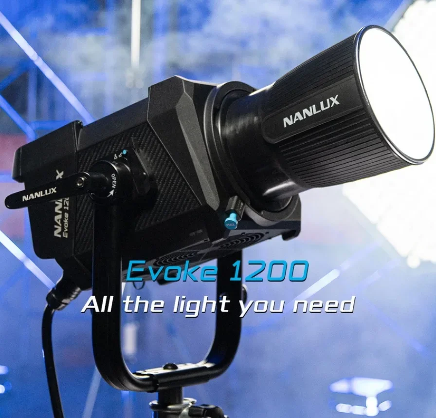 Nanguang Nanlite Evoke 1200 LED Photography Light 1200W 5600K Outdoor Monolight with Nanlink APP, Wireless Bluetooth control