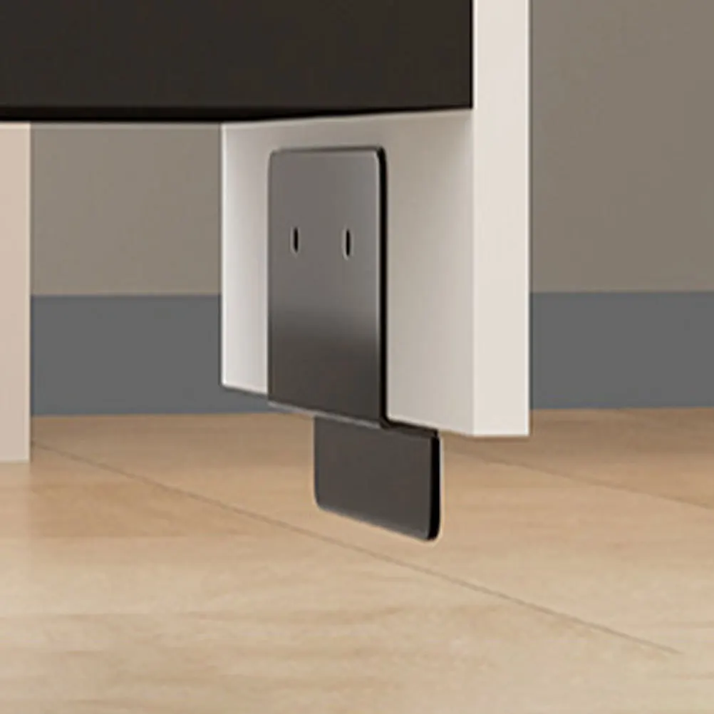 2 قطعة خزانة القدم سحب ل درج القمامة Touchless فتاحة المطبخ بن حاوية النفايات المطاط حافة الكربون الصلب قوي سحب