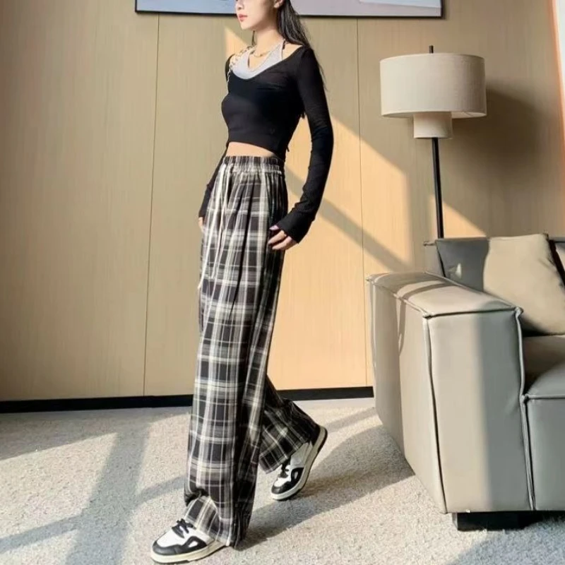 Baggy Woman Trousers High Waist Office 90s One Size Aesthetic Harajuku Outfits Comfortable Stretch Clothing Xxl Pants for Women