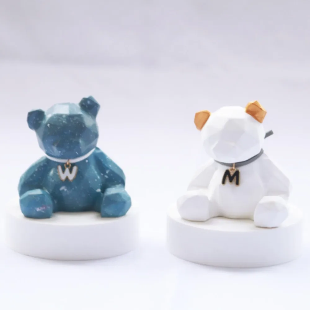 3D Bear Silicone Mold DIY Animal Shaped Candle Mold Gypsum Soap Candle Making Supplies Ice Chocolate Cake Decoration