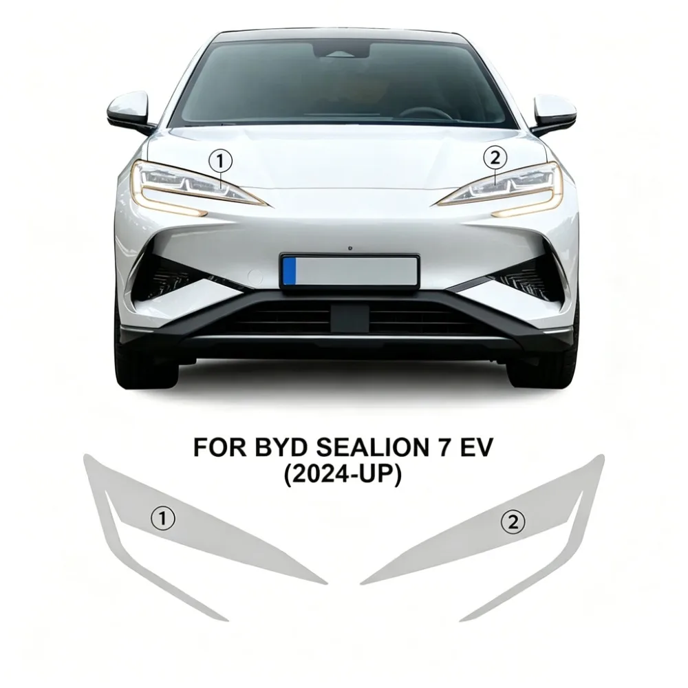 For BYD Sealion 7 EV 2024-2026 Car Accessories Headlight B Pillar TPU Transparent Protective Film PPF Sticker Anti-scratch Film